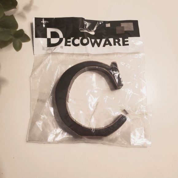 $3 🌟Add On, Letter C, dark brown, wood - Picture 1 of 5
